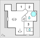 Grundriss Ferienhaus P52155