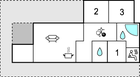 Grundriss Ferienhaus P62012