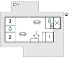 Grundriss Ferienhaus P62536